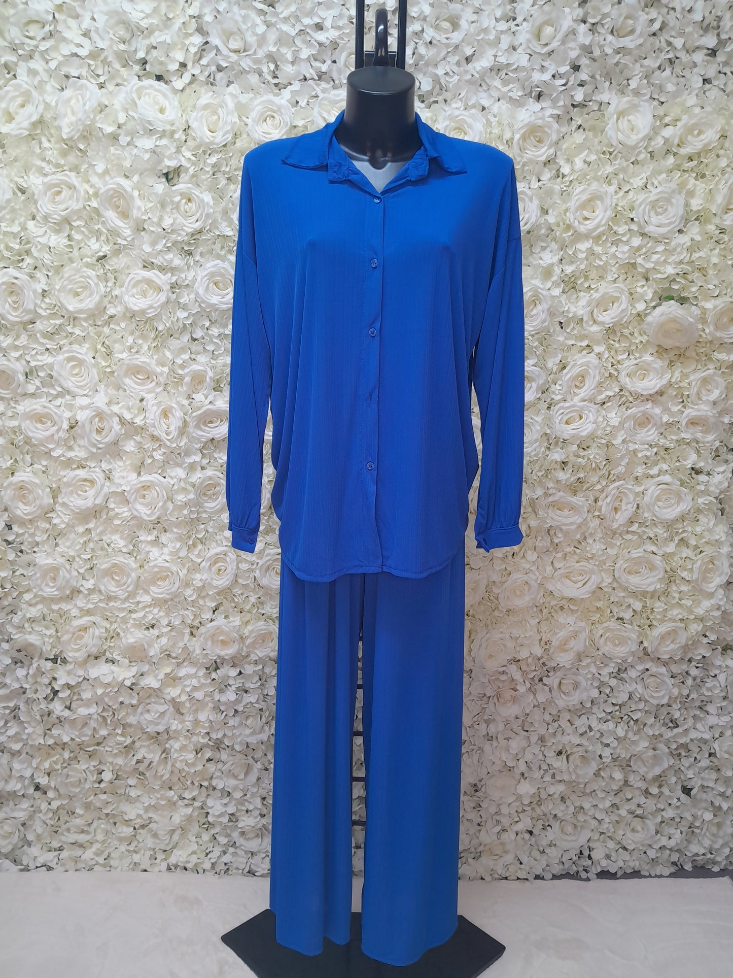 Button Shirt With Trouser 12 Color
