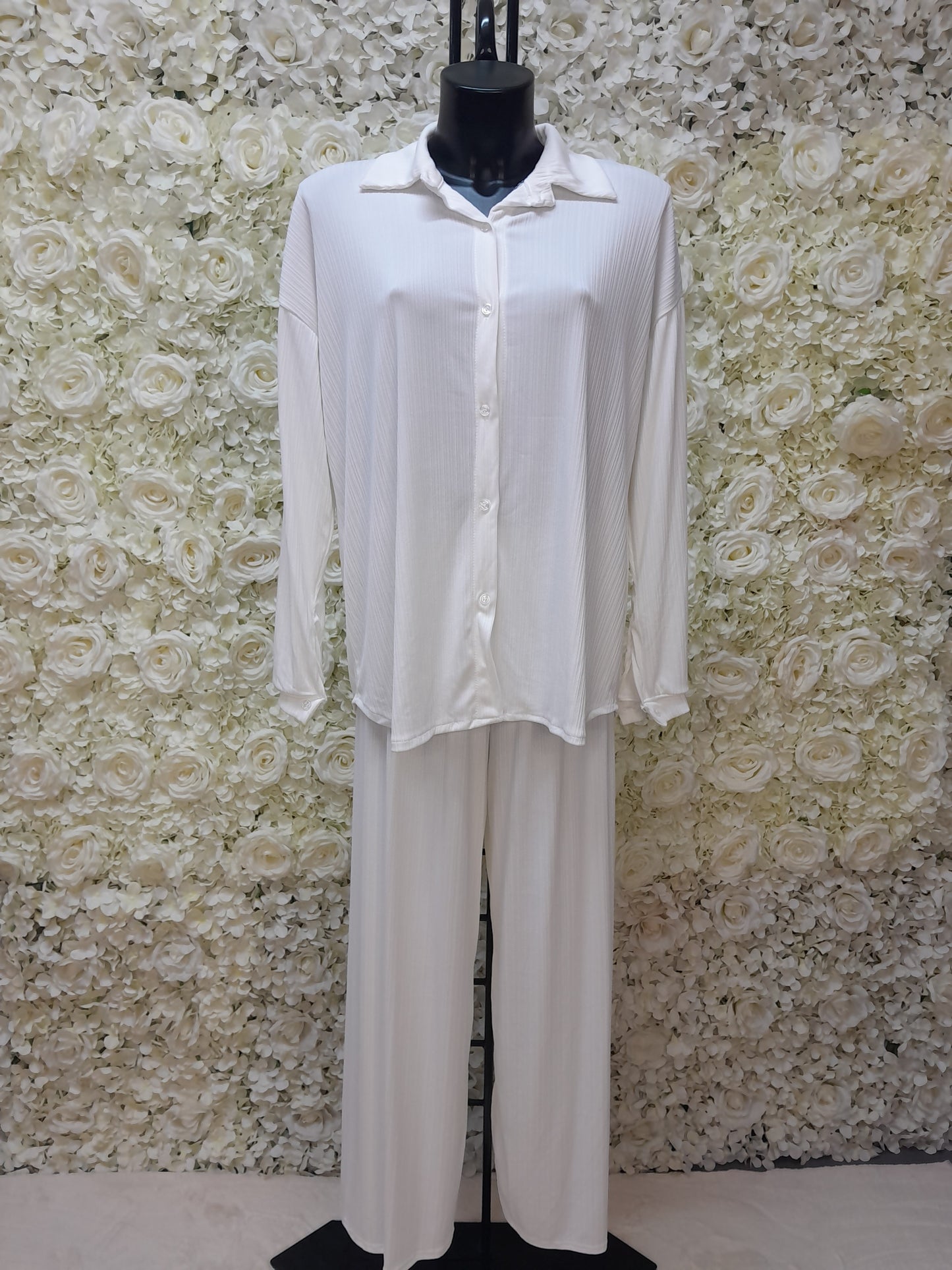 Button Shirt With Trouser 12 Color