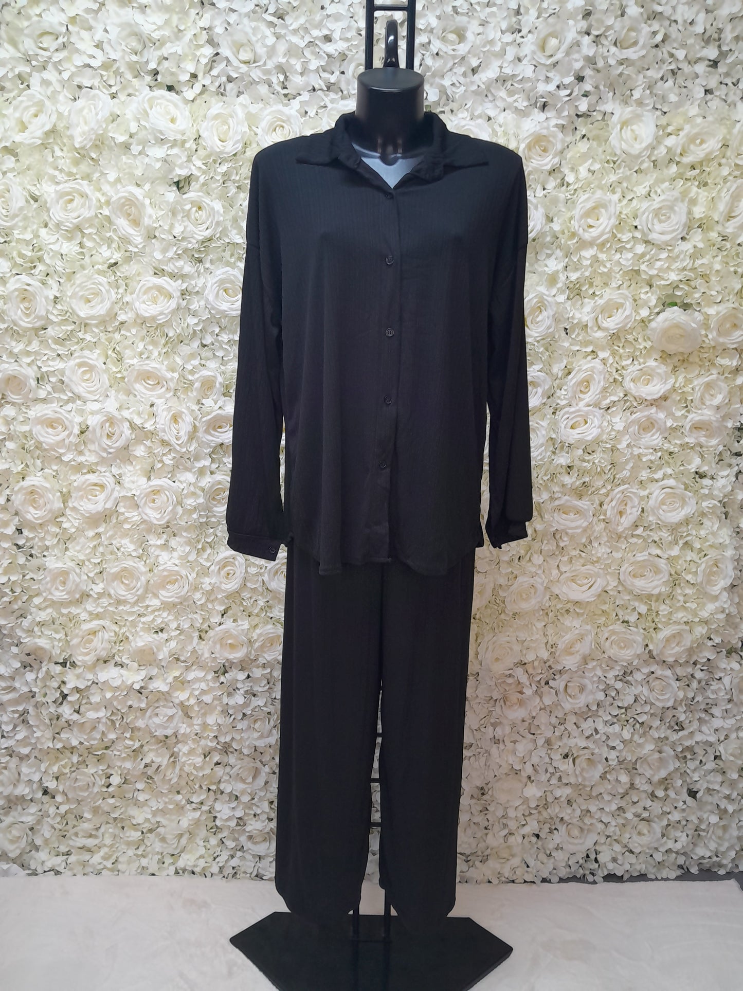 Button Shirt With Trouser 12 Color