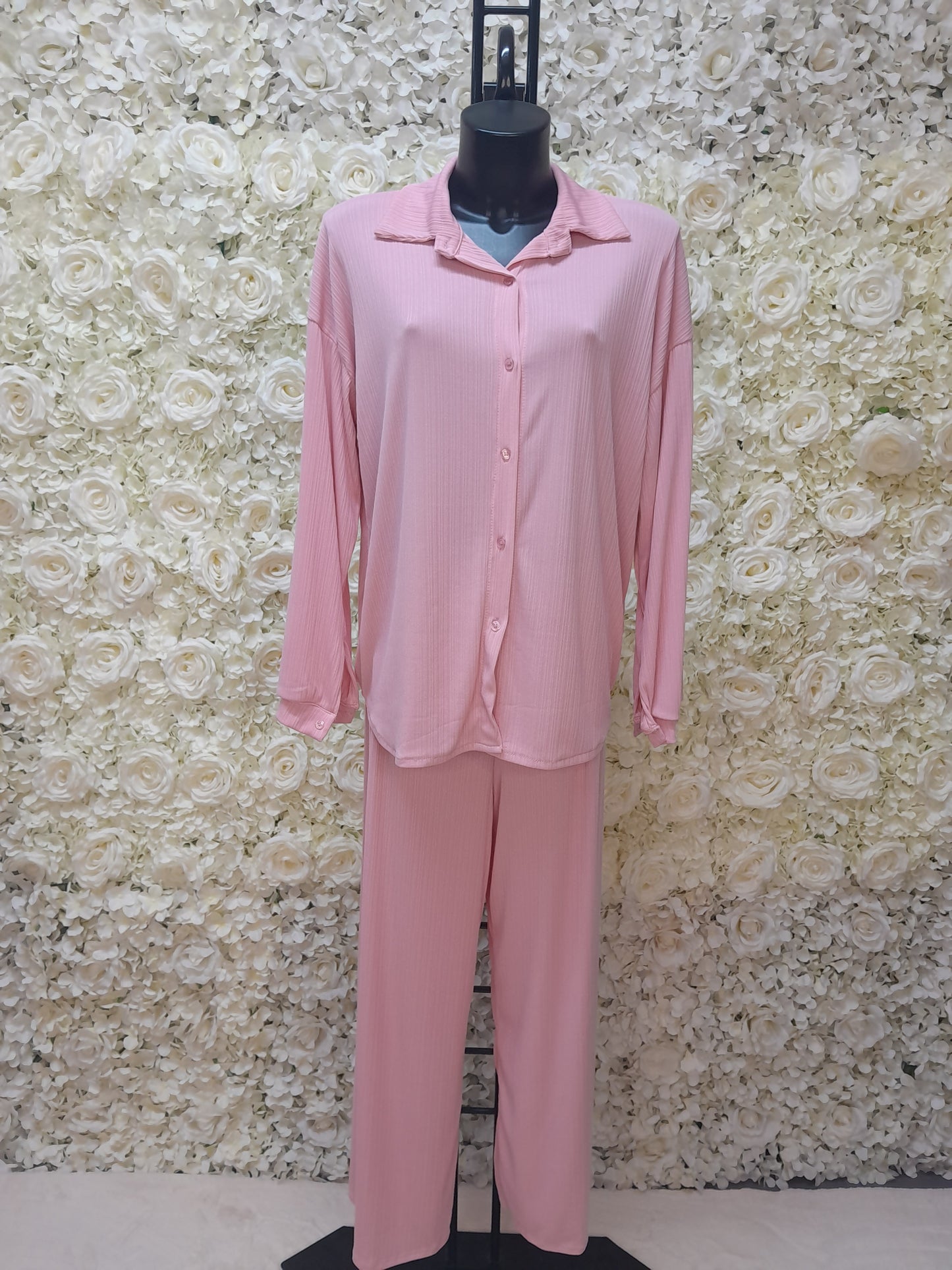 Button Shirt With Trouser 12 Color