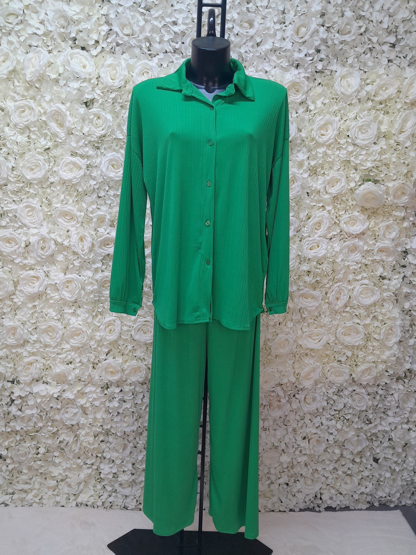 Button Shirt With Trouser 12 Color