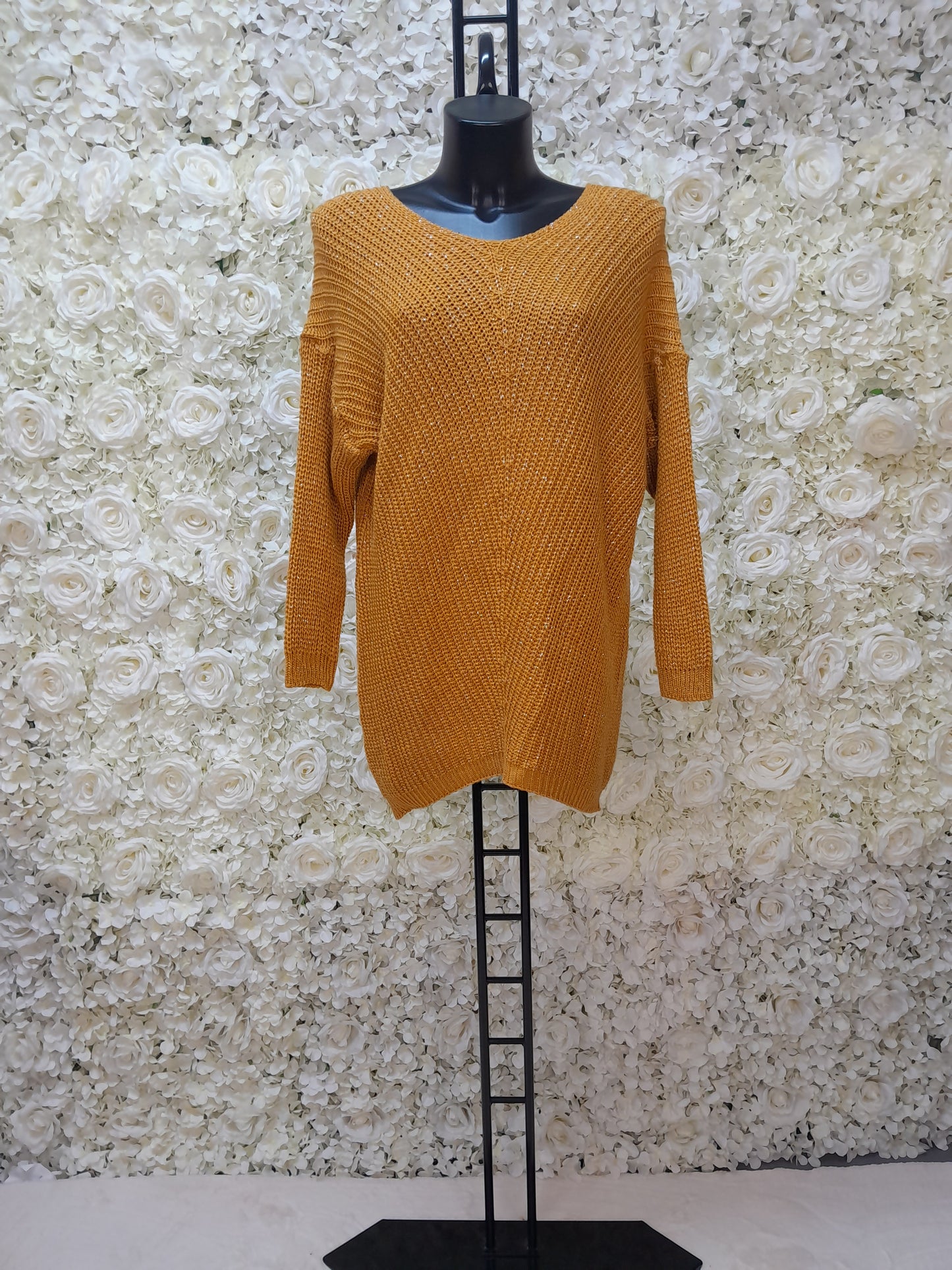 Sweater Round Neck glitter 7 Color