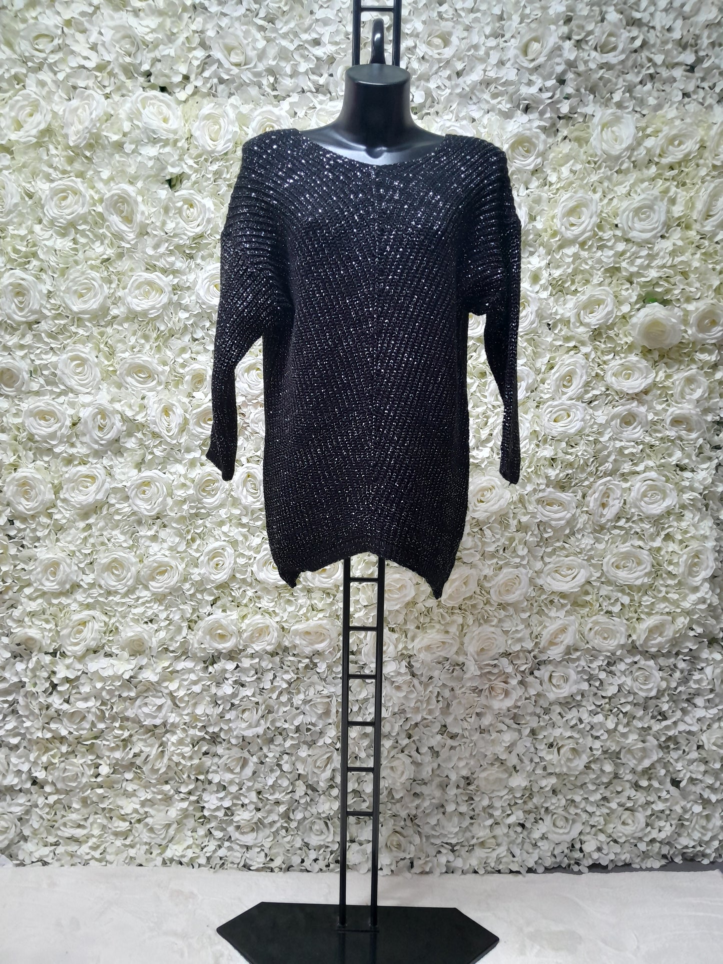 Sweater Round Neck glitter 7 Color