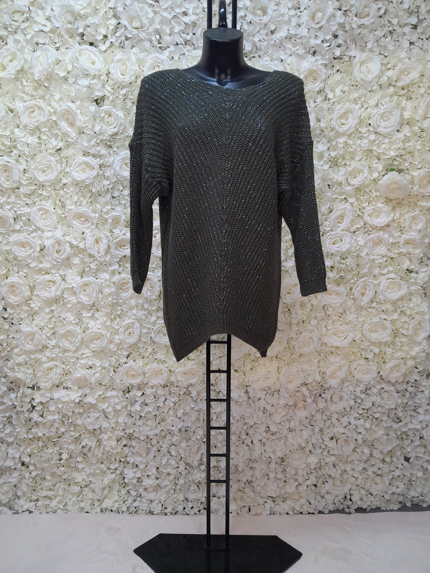 Sweater Round Neck glitter 7 Color